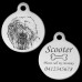 Old English Sheepdog Engraved 31mm Large Round Pet Dog ID Tag